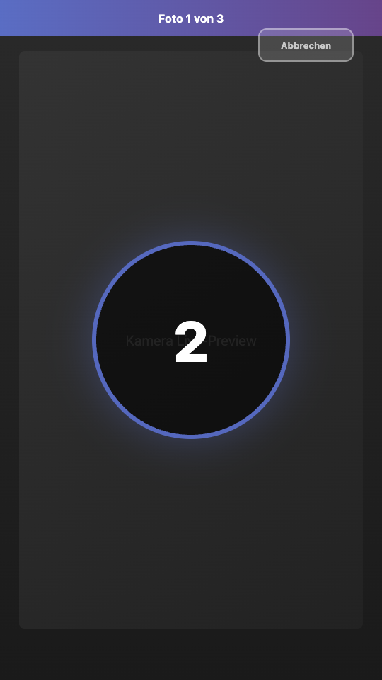 Live-Preview mit Countdown